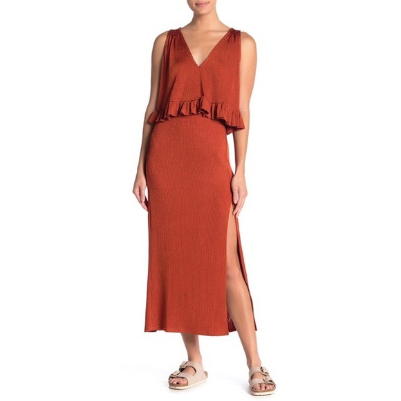 Free People No Excuses Two-Piece Ribbed Skirt Set - Picture 2 of 7